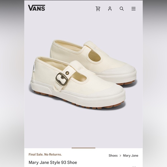 New Vans Mary Jane Style No. 93 Shoe - Picture 9 of 11